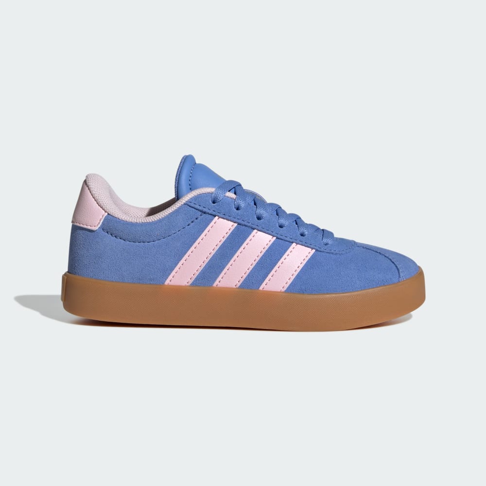 

Кроссовки Adidas VL Court 3.0 Shoes Kids, цвет Blue Fusion/Clear Pink/Silver Metallic