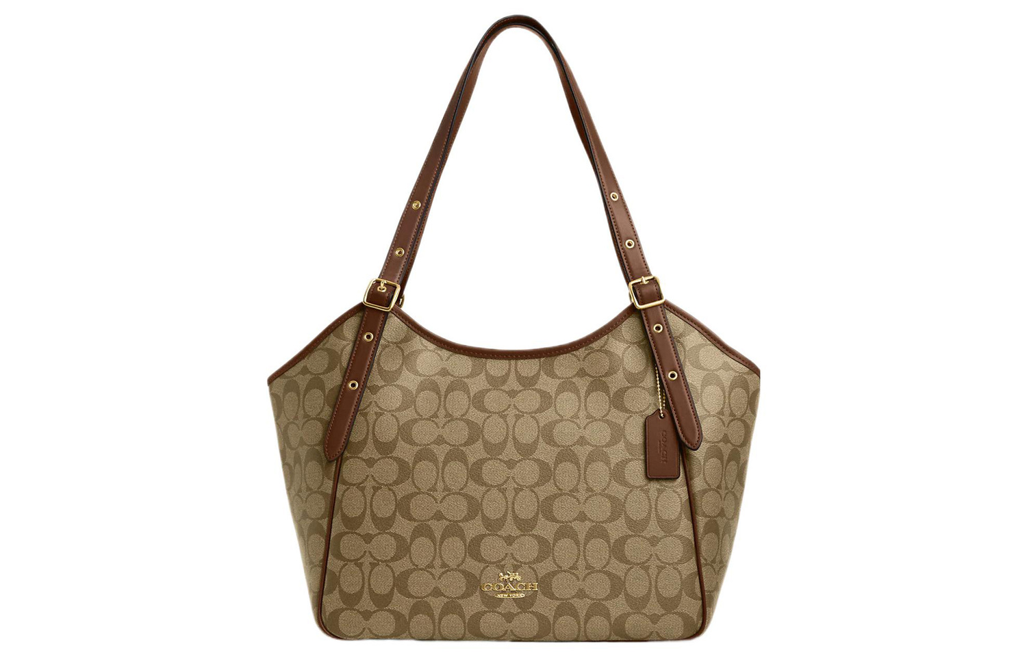 

COACH Сумка-шоппер Meadow Canvas с кожаными вставками