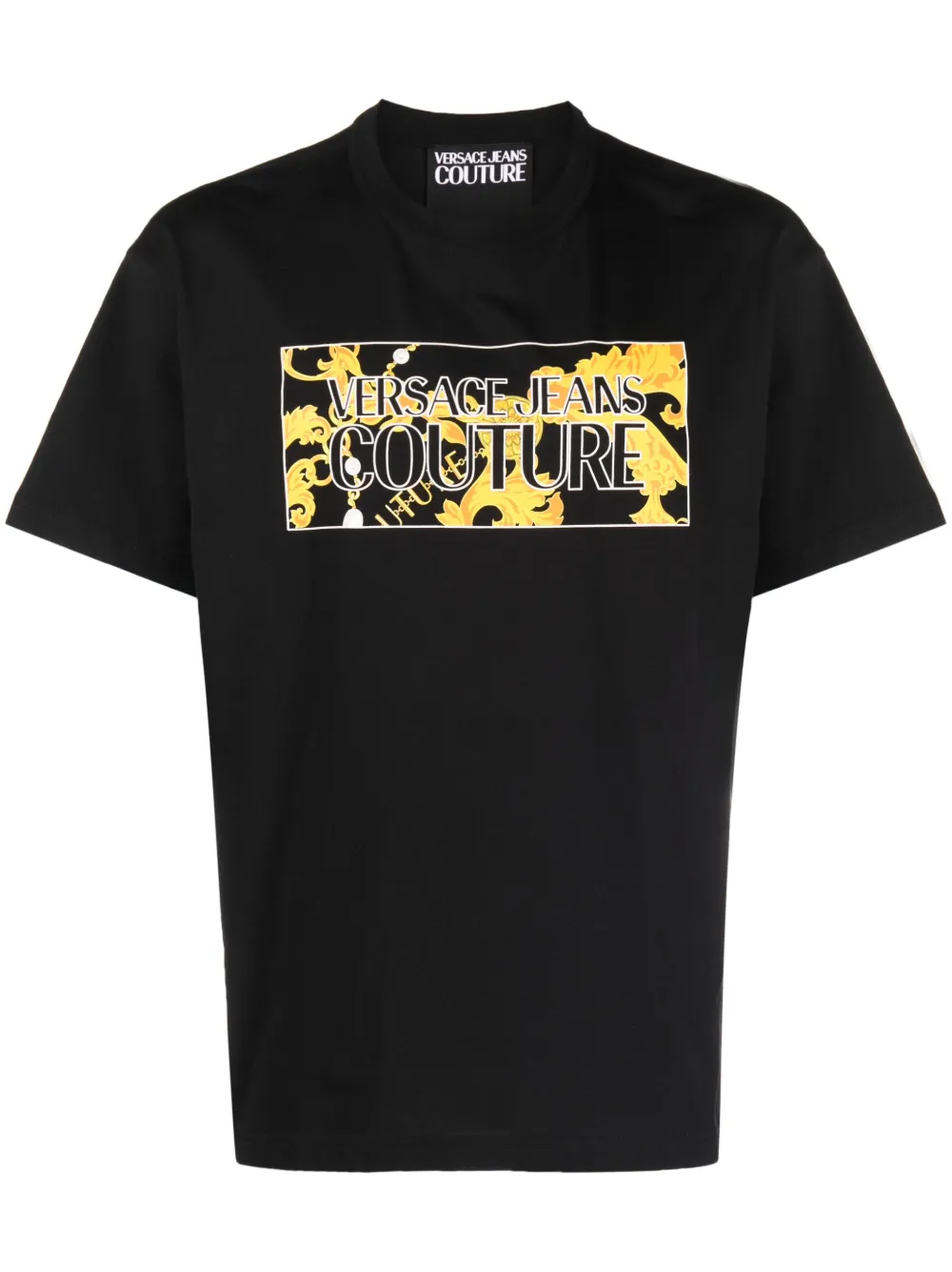 

Футболка с логотипом Versace Jeans Couture, черный