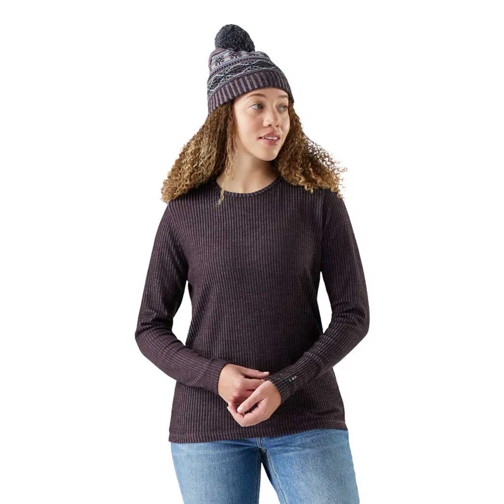

Лонгслив Smartwool Thermal Merino Rib Crew, фиолетовый