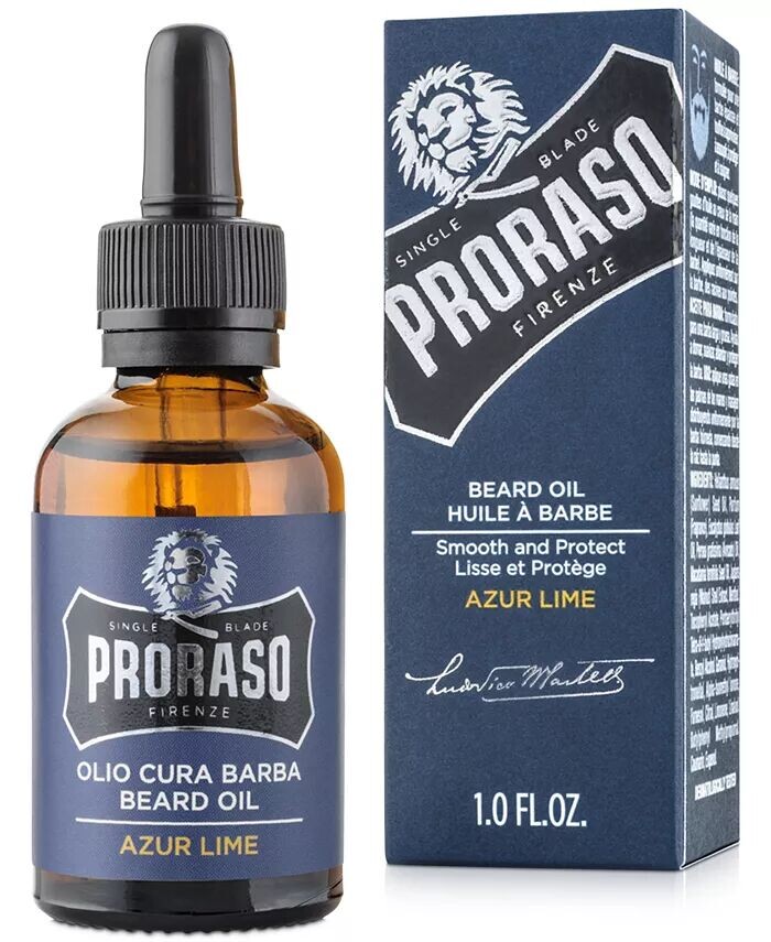 

Масло для бороды с ароматом лазурного лайма Proraso