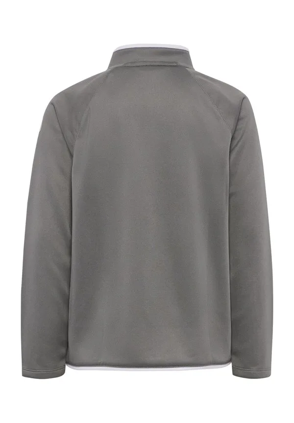 2.0 топ с длинными рукавами и молнией до середины груди Hummel, Steel Gray White — фото 2