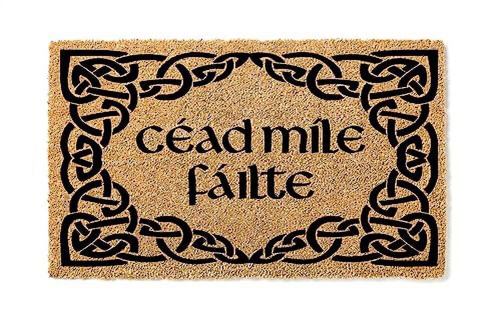 

Придверный коврик Cead Mile Failte A Hundred Thousand, коричневый