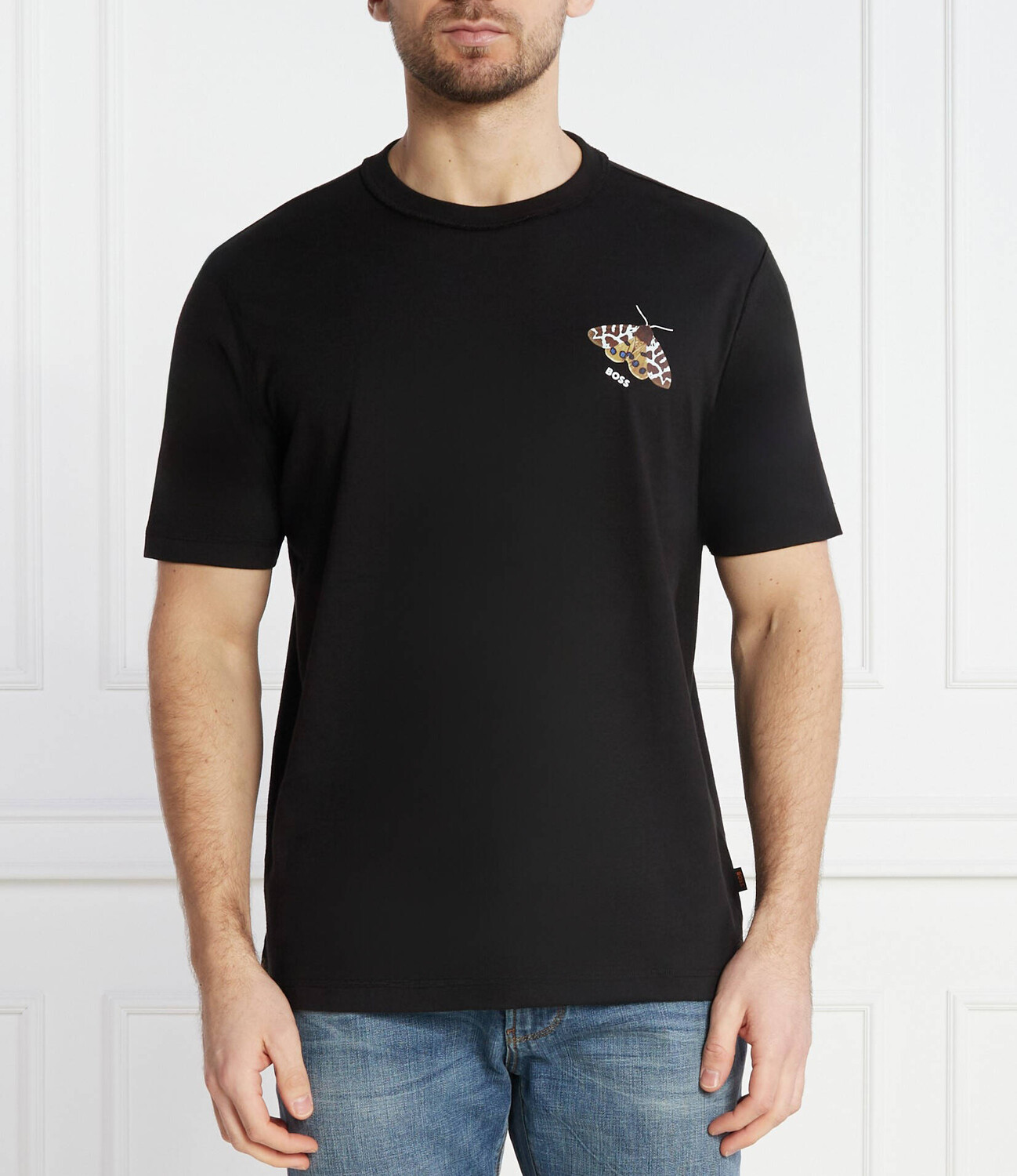 

Футболка BOSS ORANGE TeeButterflyBoss Regular Fit, черный
