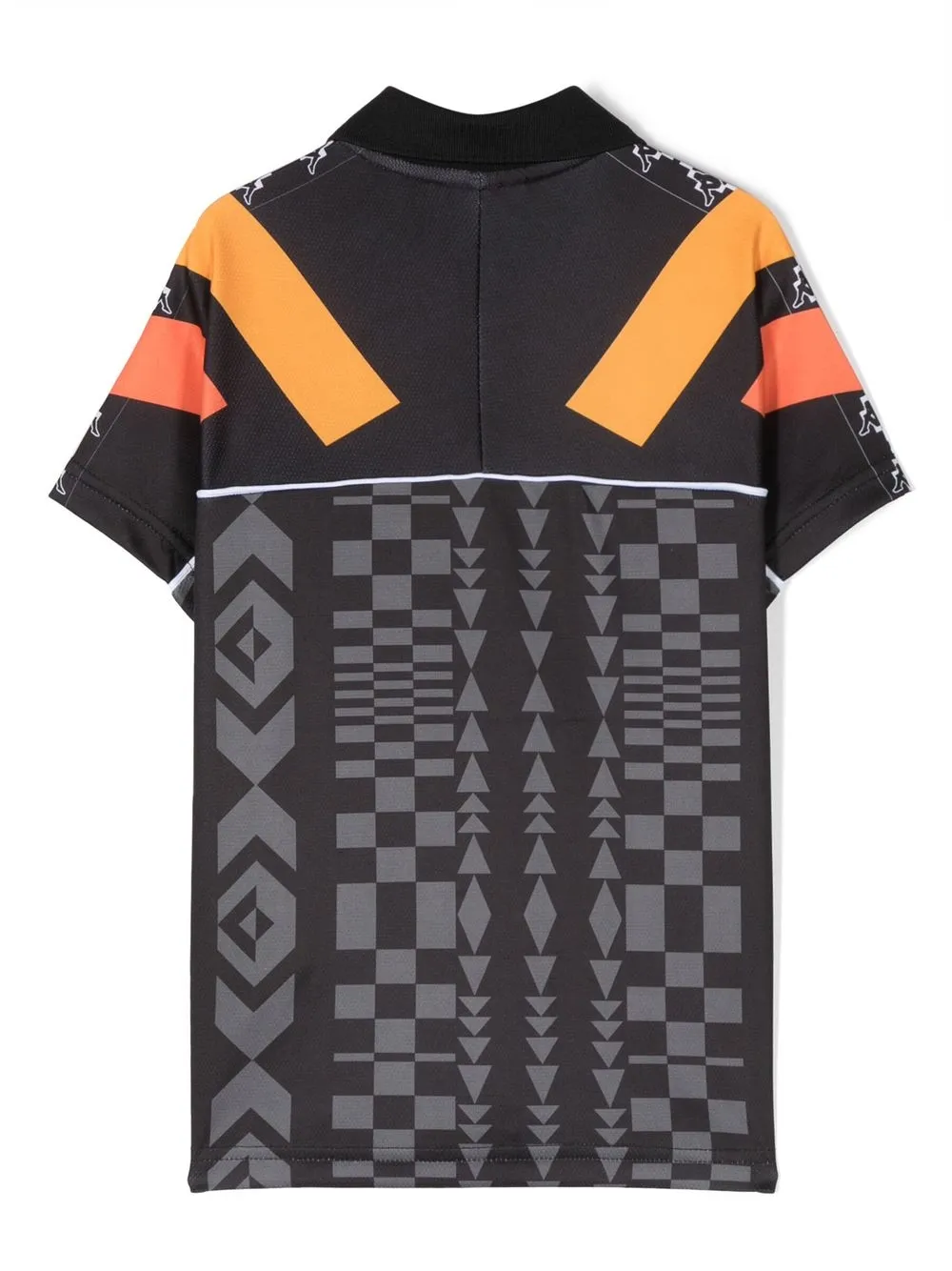Рубашка поло с принтом из коллаборации с Kappa Marcelo Burlon County Of Milan Kids, черный — фото 2
