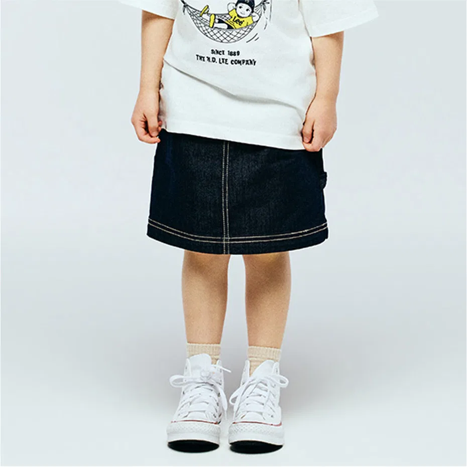 Детская базовая джинсовая юбка индиго от Lee Kids