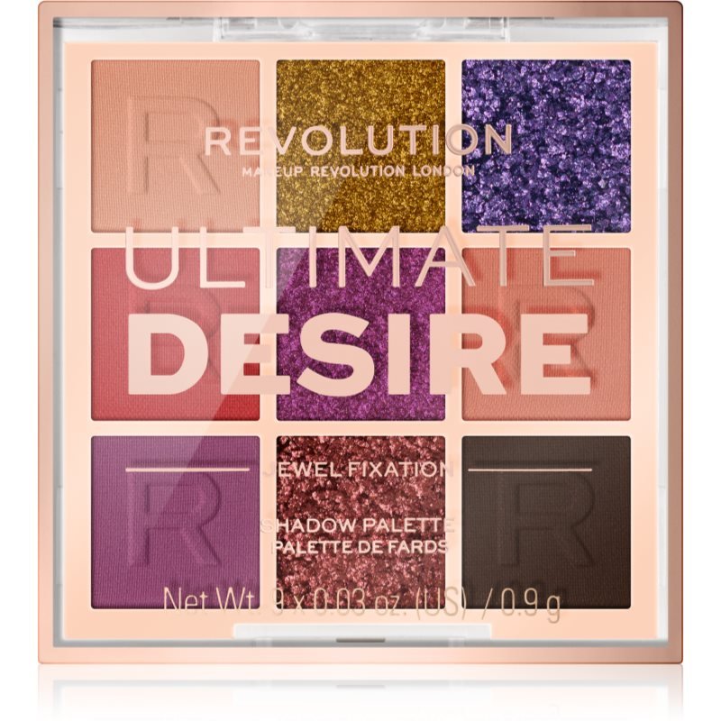 

Makeup Revolution, палетка теней для век Ultimate Desire оттенок Jewel Fixation 8,1 г