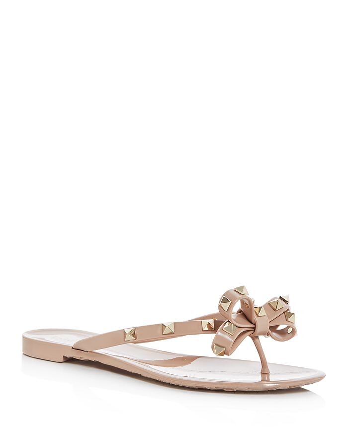 

Женские летние сандалии Rockstud из ПВХ с ремешками Valentino Garavani