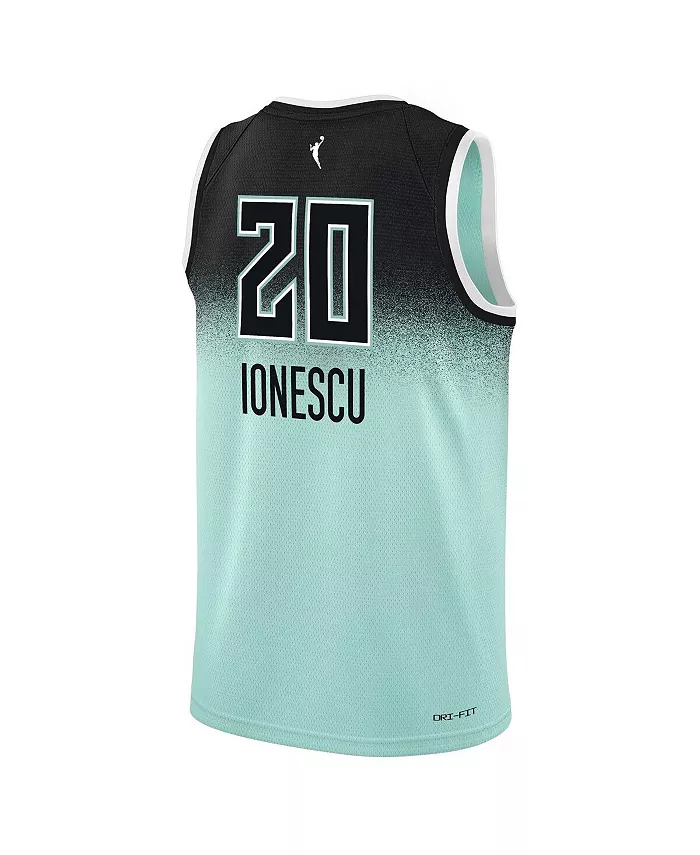 Футболка игрока New York Liberty 2023 Rebel Edition Victory для подростков Sabrina Ionescu Mint Nike — фото 4