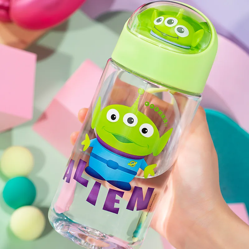 Спортивная бутылка для воды Strawberry Bear Disney Alien Dream Space: 500 мл, + 1 наклейки — фото 3