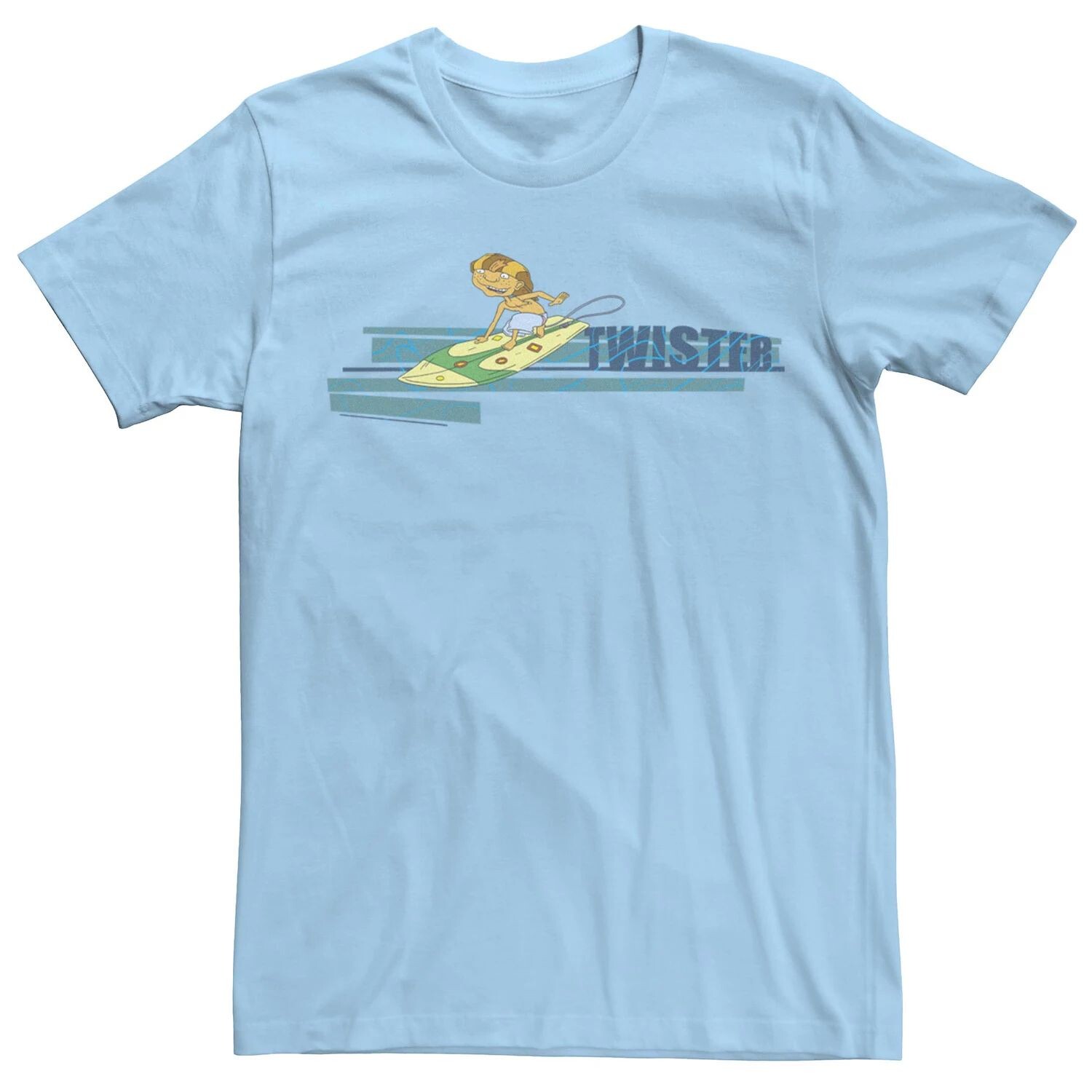 

Мужская футболка с логотипом Rocket Power Twister Surf в стиле ретро Licensed Character
