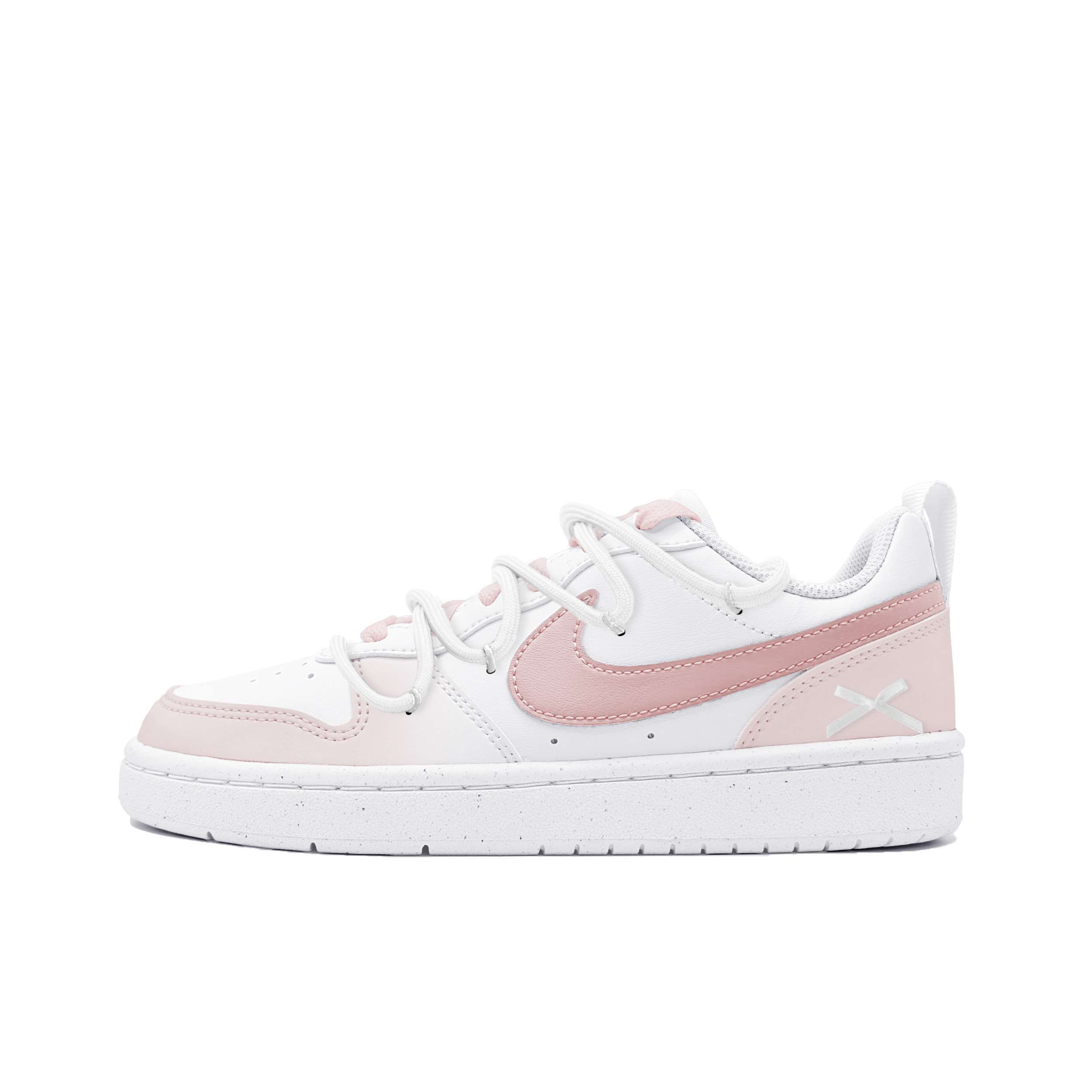 

Кроссовки для скейтбординга Court Borough Berry Bowknot Abrasion Resistant низкие детские для подростков Nike, розовый