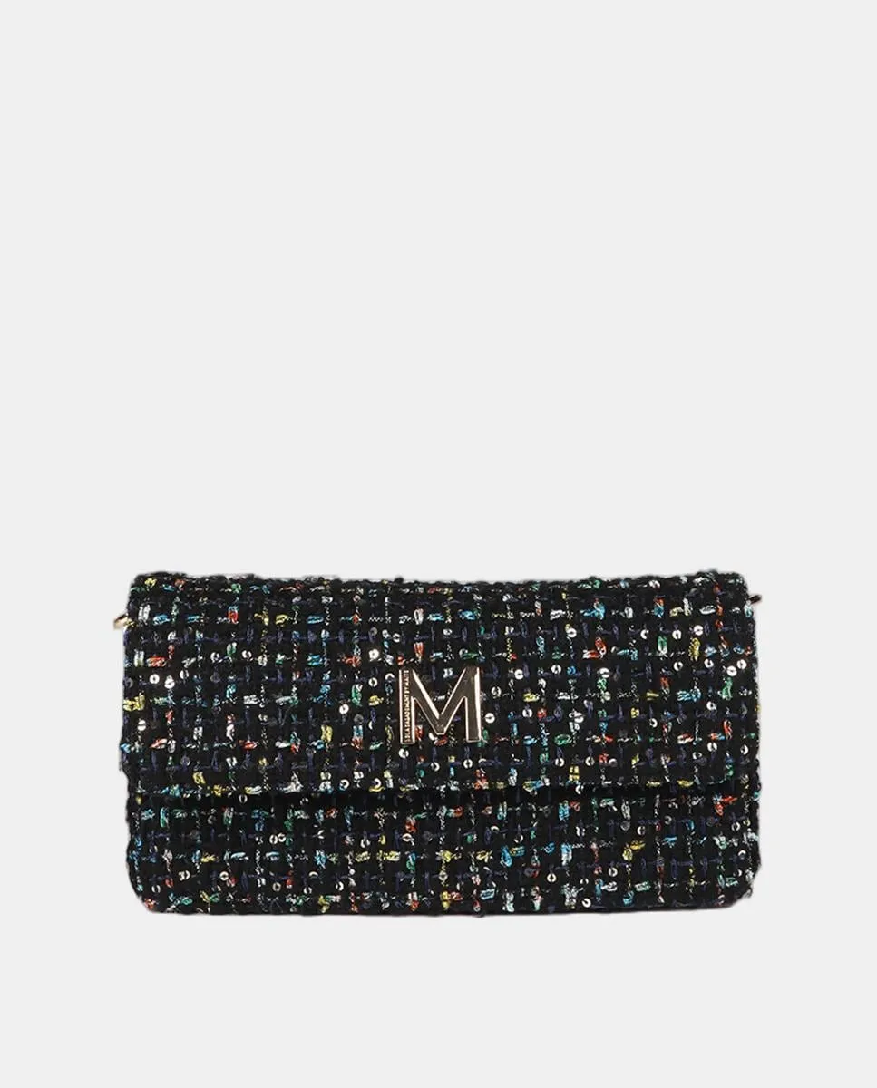 

Твидовая сумка с багетом Lola Casademunt, черный