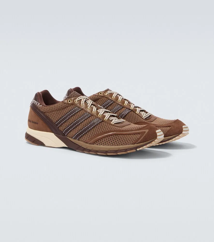 Кроссовки x Wales Bonner Adizero Adios Adidas, коричневый