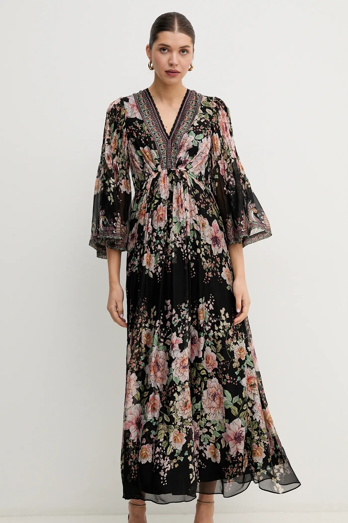 

Платье Hale BOB Alanna из шёлкового микса, черный