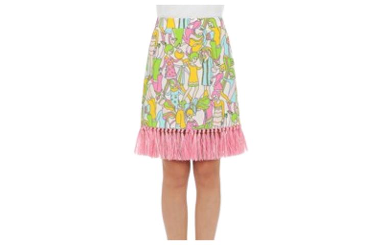 

Повседневная короткая юбка женская розовая MOSCHINO