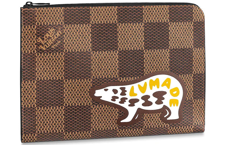 

Louis Vuitton Клатч Jour Damier Ebene Giant Gm Brown из коллекции X Nigo