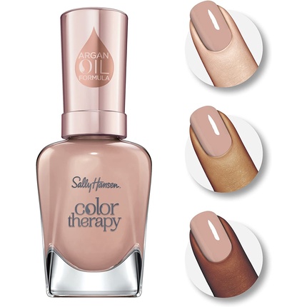 Лак для ногтей Color Therapy с аргановым маслом 14,7 мл 210 Re-Nude Sally Hansen — фото 2