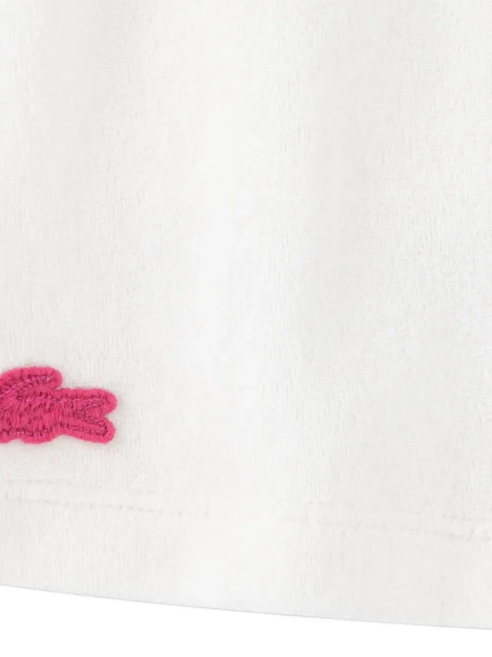 Вышитая юбка на шнуровке Lacoste Kids, белый — фото 4