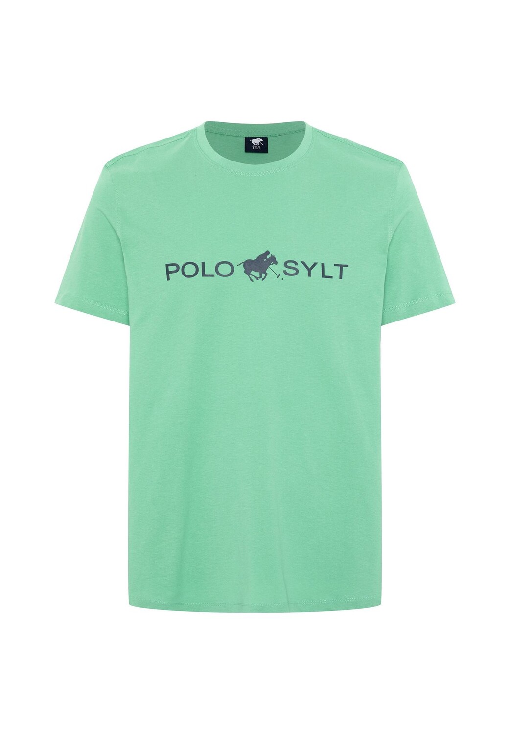 

Футболка с ярким принтом-логотипом POLO SYLT, цвет Marine Green
