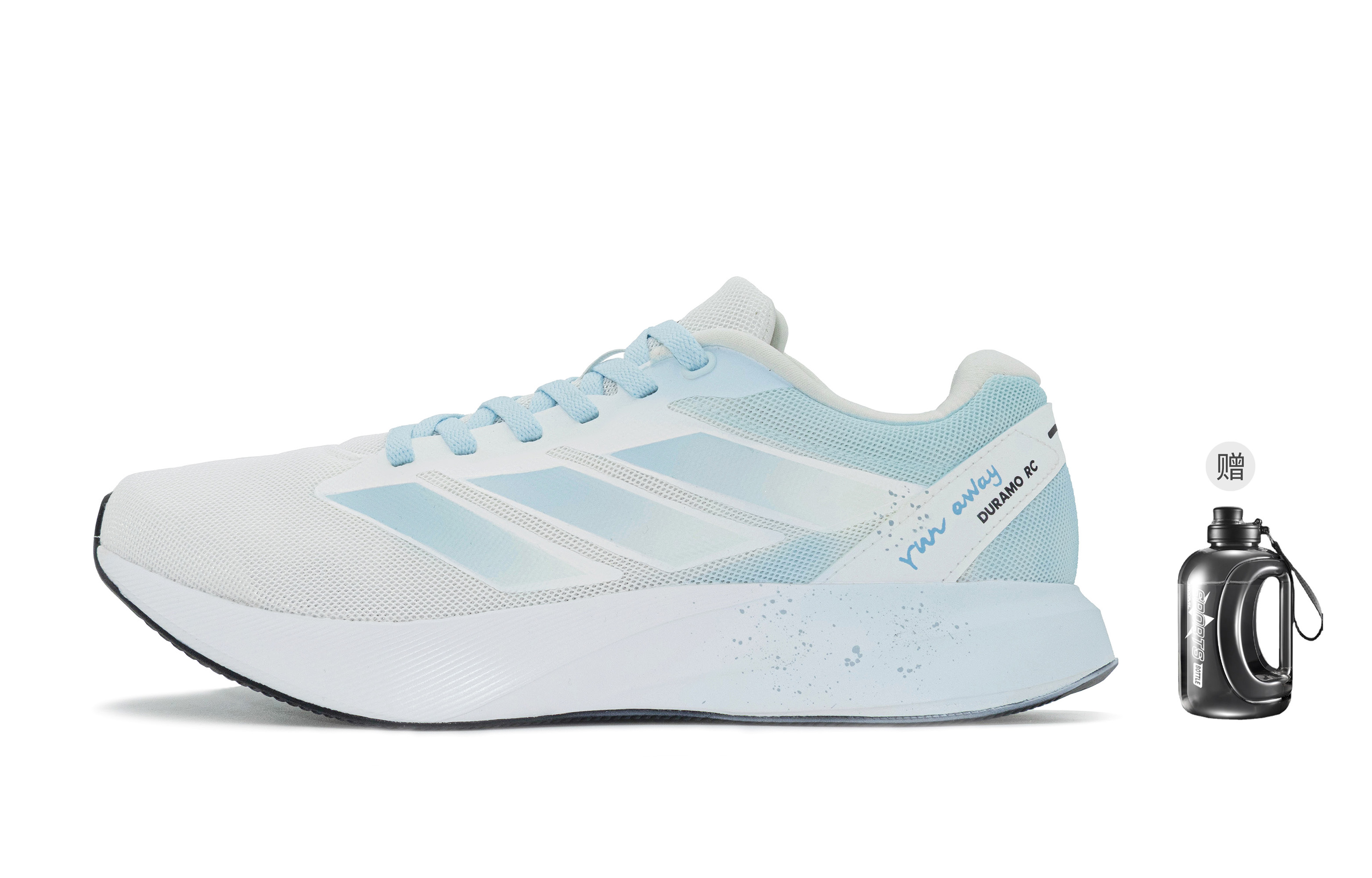 

Adidas Duramo RC амортизирующие и дышащие низкие кроссовки для спринта, городских поездок и бега unisex синий белый