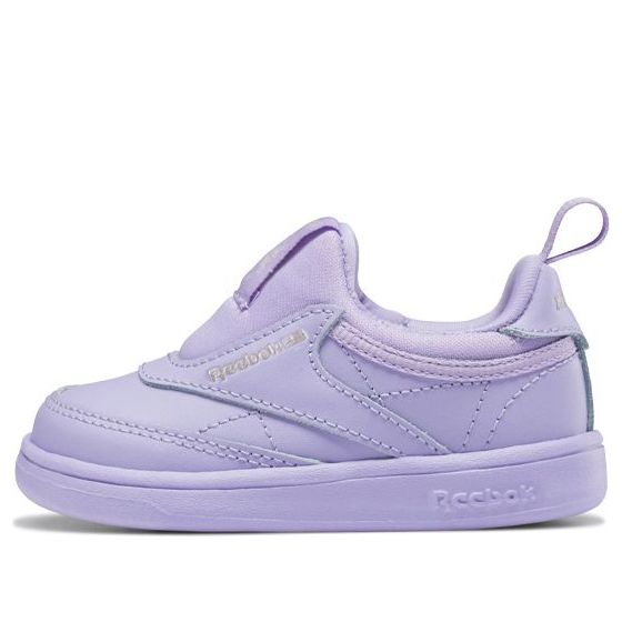 Детские слипоны Reebok Cardi B x Club C Slip-On 3, цвет «Crisp Purple»