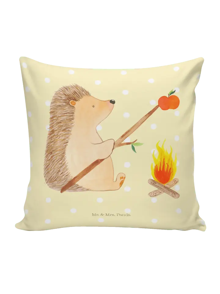

Подушка Mr & Mrs Panda 40x40 Igel Grillen, пастельно-желтый