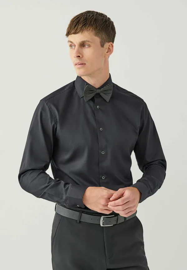 Рубашка в комплекте с галстуком-бабочкой Next, Black/Gold