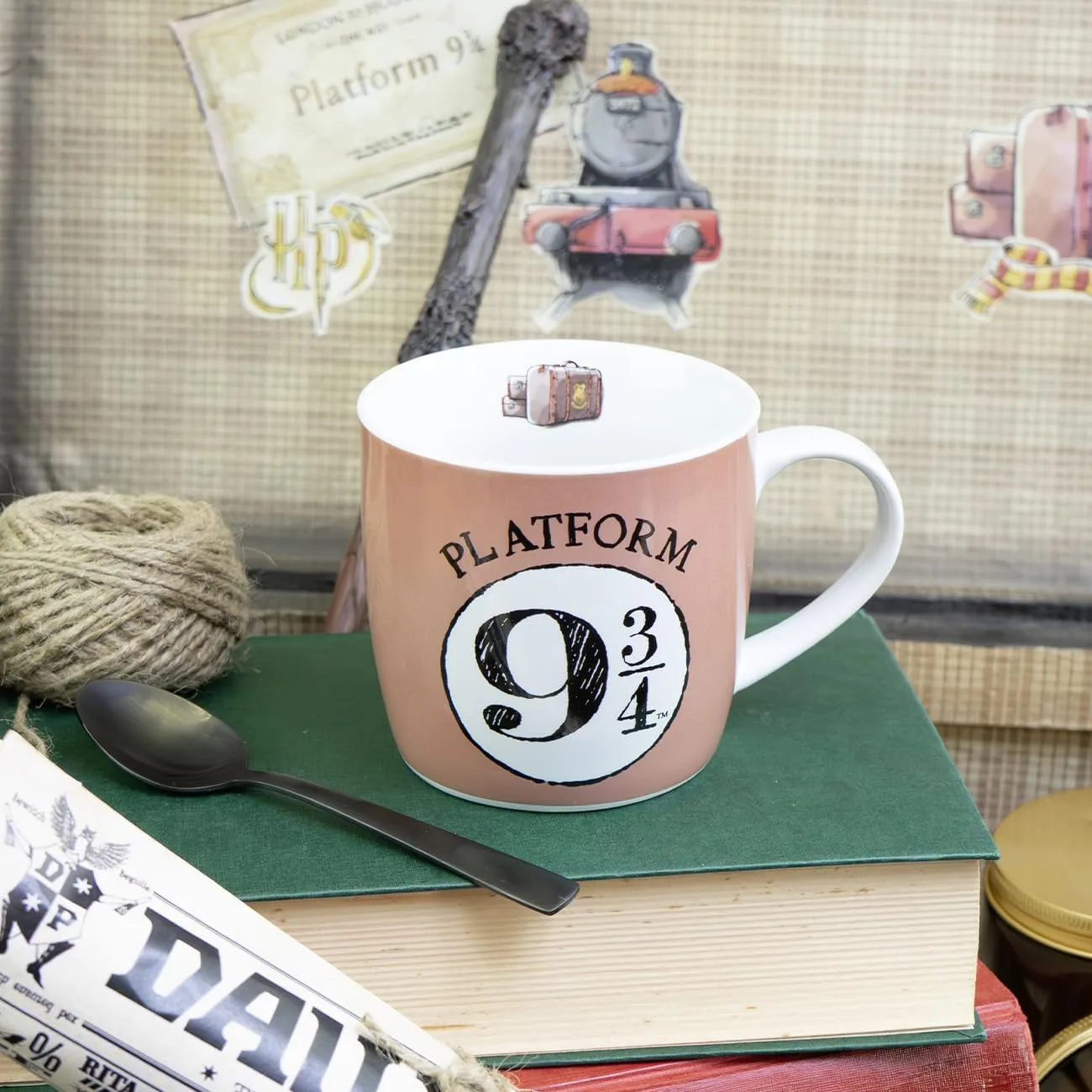 Кружка HP Hogwarts Express Watercolor 300 мл, Porcelain Mug, Harry Potter, Porcelain Gedalabels — фото 2