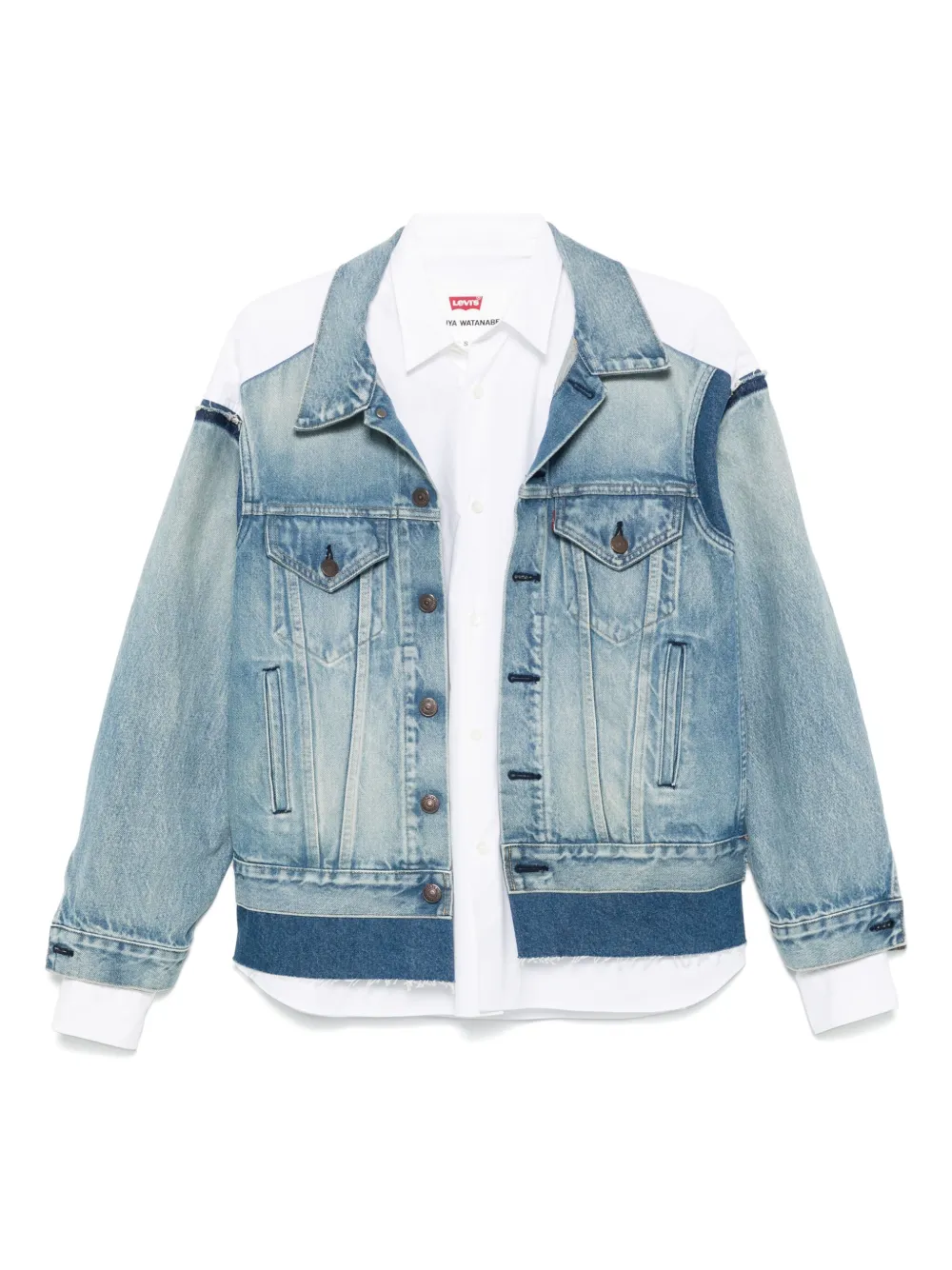 

Куртка со вставками из коллаборации с Levi's JUNYA WATANABE, синий