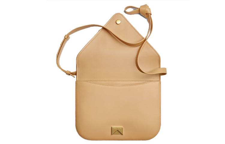Кожаная сумка-конверт кроссбоди женская almond Bottega Veneta, Set (Bag+Dust Bag) — фото 4