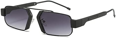 

Ретро-солнцезащитные очки для женщин с прозрачными линзами с градиентом цвета "океан", защита от УФ-излучения UV400, для мужчин — фиолетовые и розовые MTZJH, Black Gray Gradient