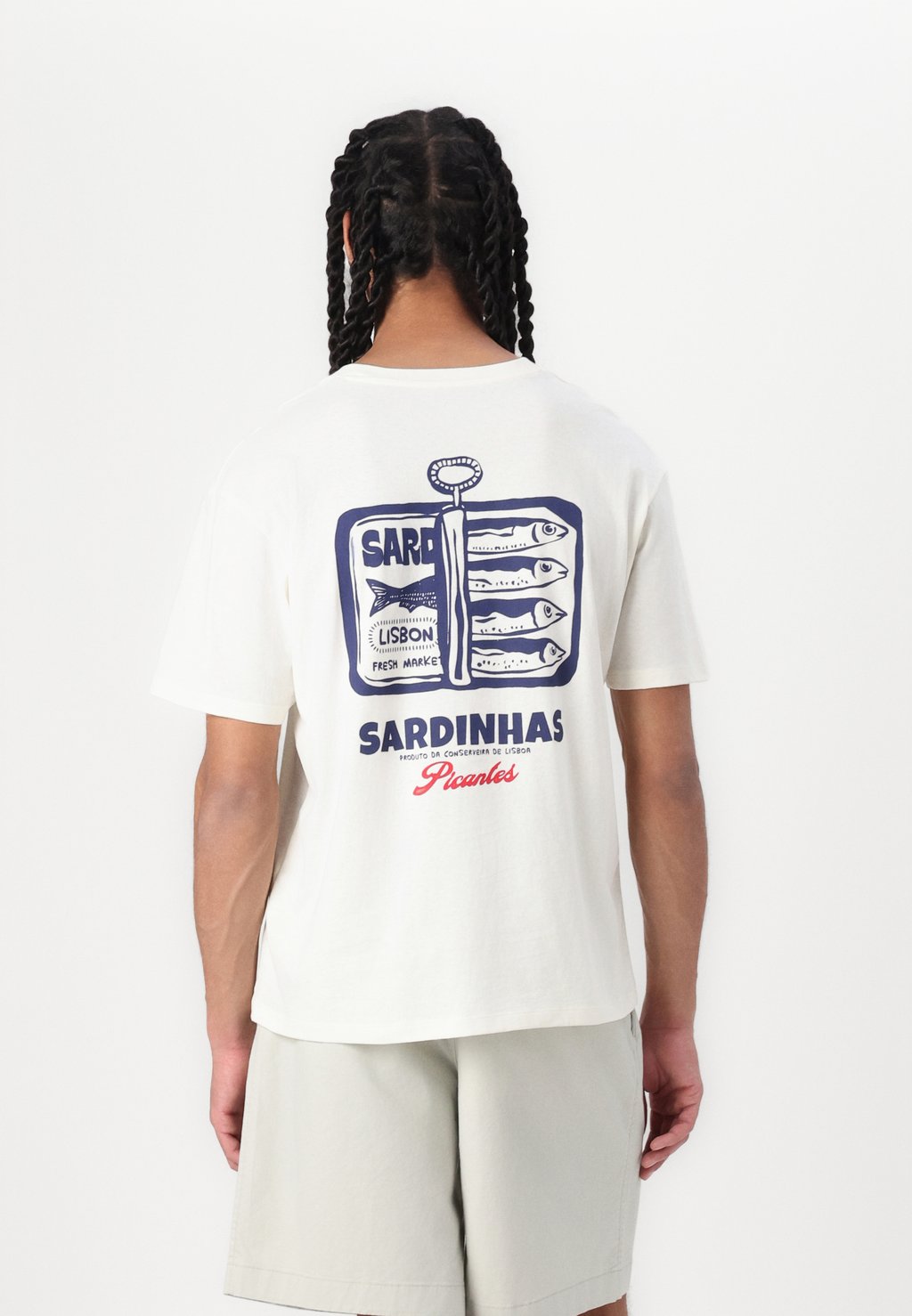 

Футболка с принтом JORSARDINHAS TEE Jack & Jones, кремовый