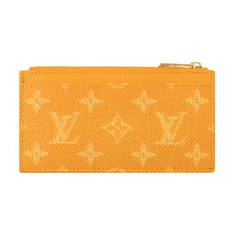 

Желтый держатель для карт в виде монеты LOUIS VUITTON
