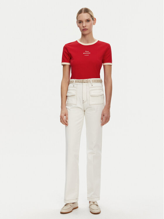 Футболка обычного кроя Monotype WW0WW44586 Tommy Hilfiger, красный — фото 2