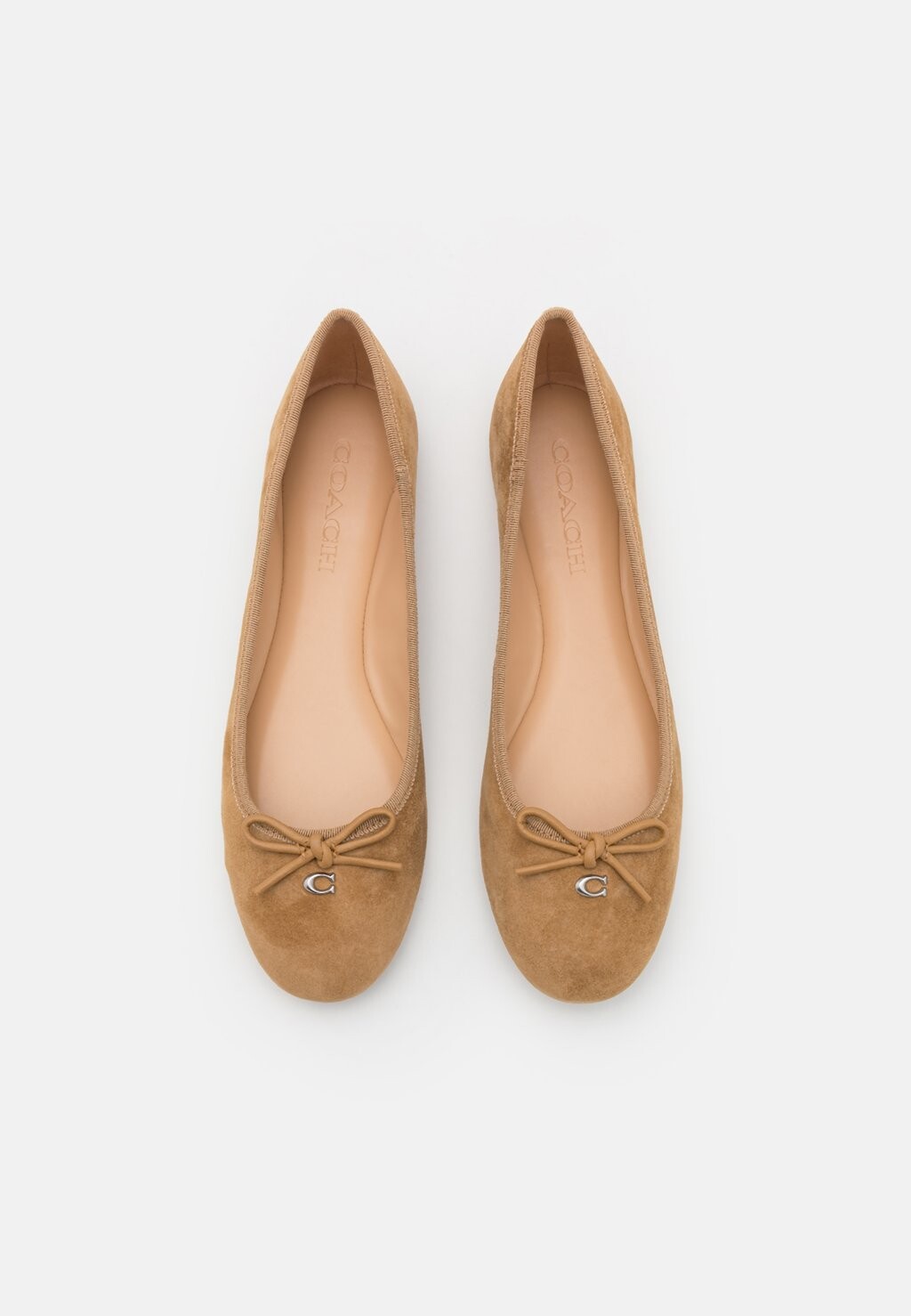 

Балетки ABIGAIL BALLET FLAT Coach, коричневый