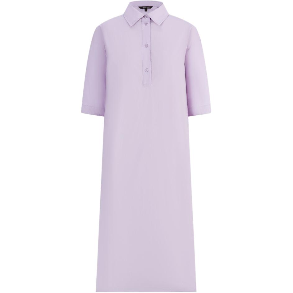 

ARMANI EXCHANGE Женское платье с короткими рукавами AE SS24 фиолетовое