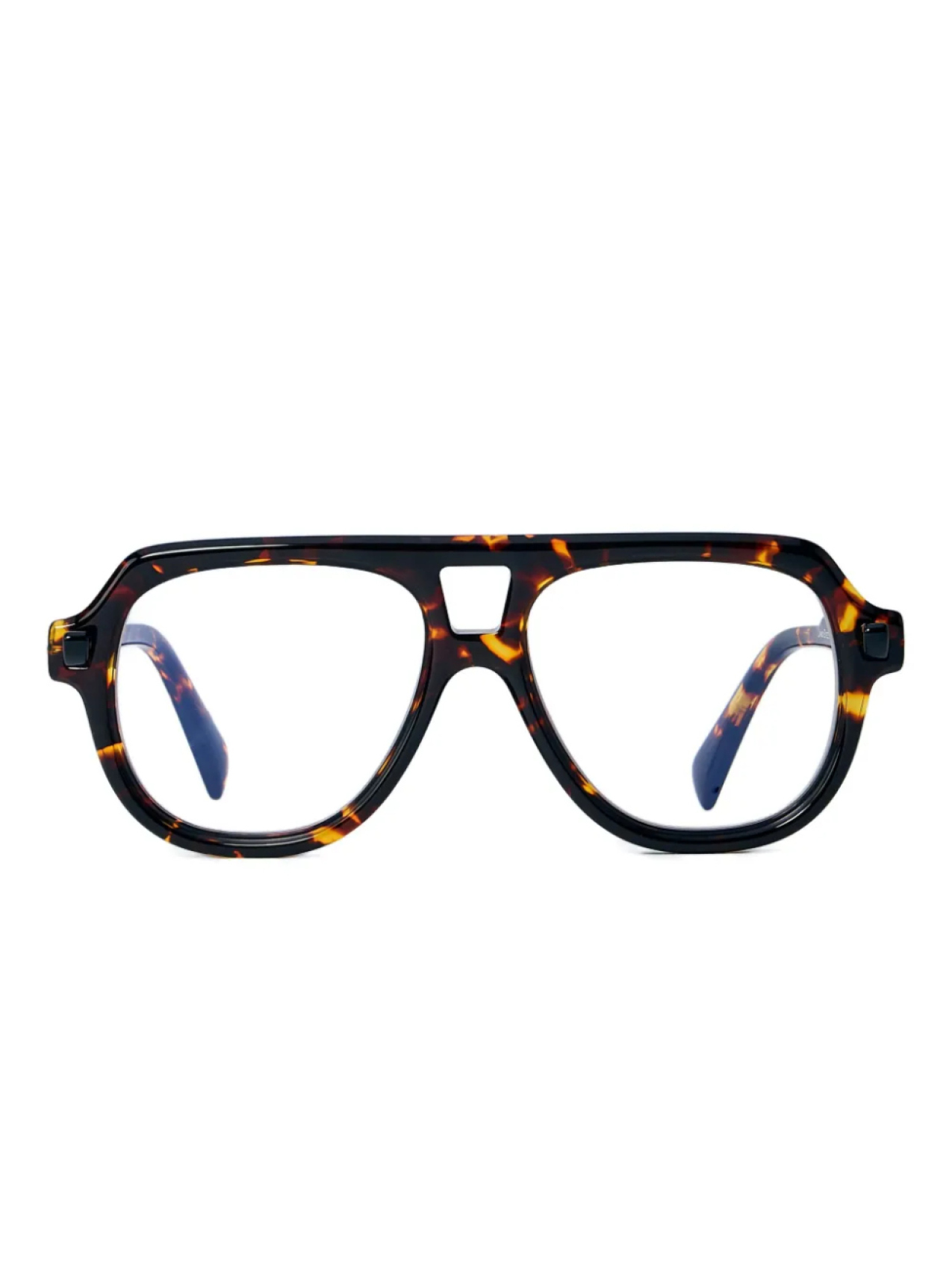 

Очки Kuboraum Q4 Tortoise с геометрическим эффектом, коричневый
