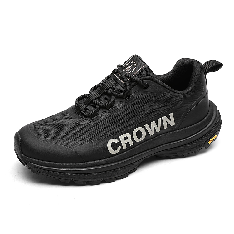CROWN Низкие уличные мужские туфли Black/Apricot, цвет Black/Apricot — фото 4