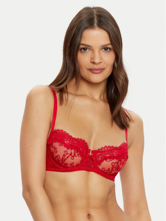 

Бюстгальтер балконет 164855 4F211 10374 Emporio Armani Underwear, красный