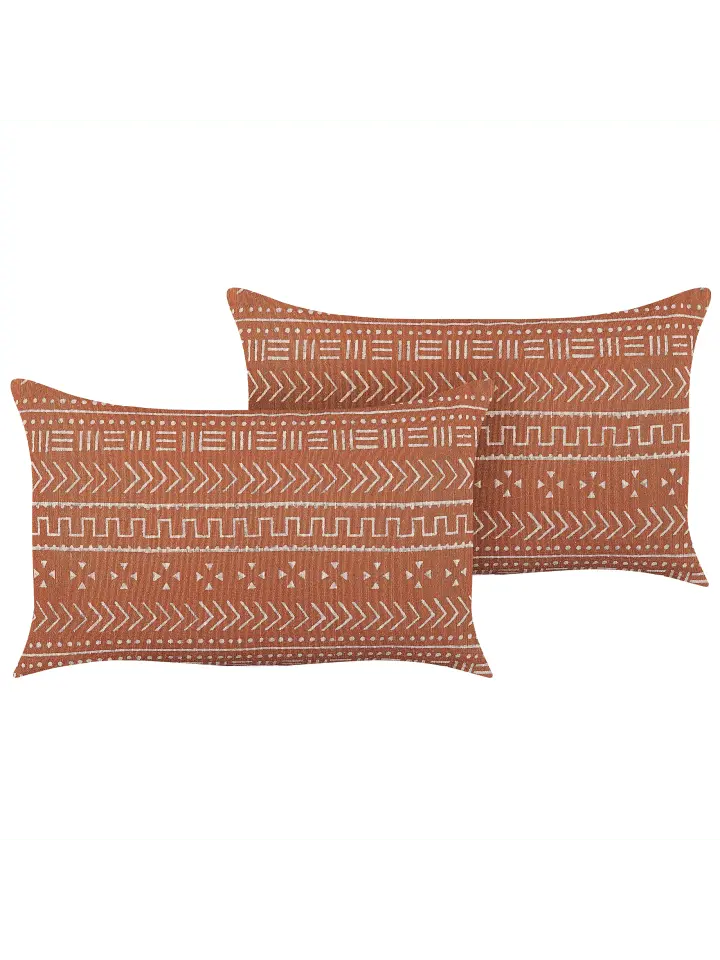 

Декоративная подушка Beliani 2er Set Deko ORLAYA, цвет orange/weiß