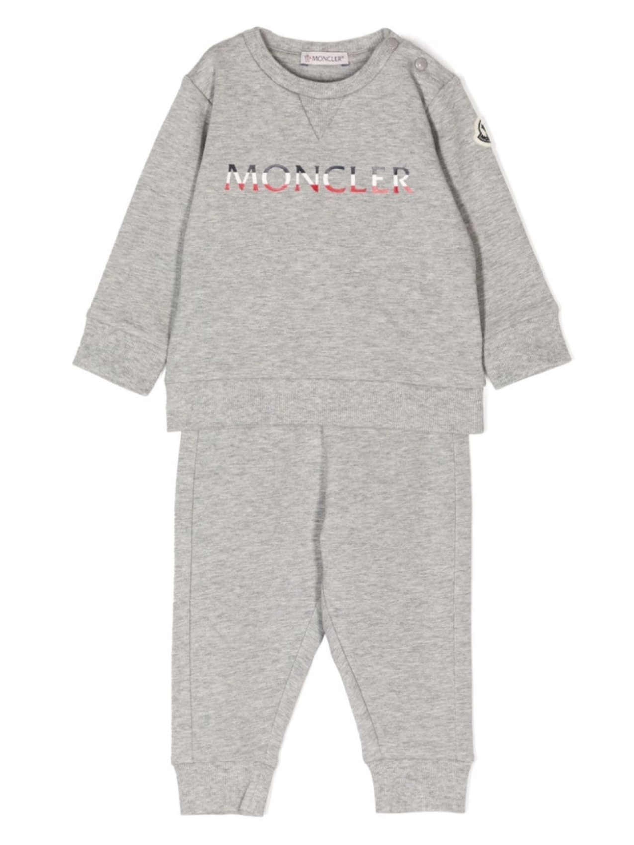 

Спортивный костюм с логотипом Moncler Enfant, серый