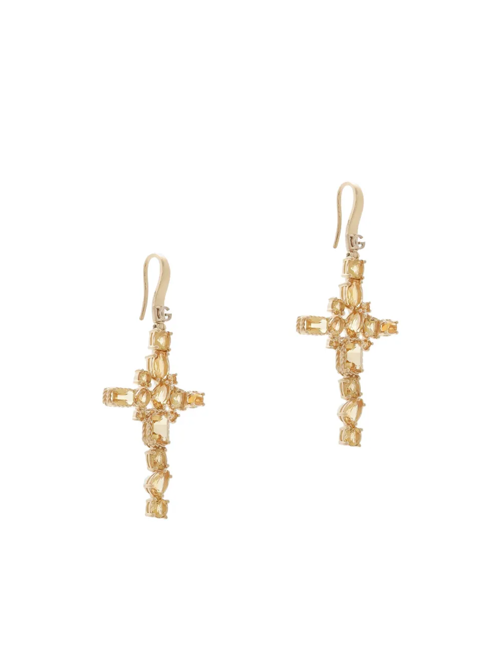 Серьги Anna из желтого золота с цитринами DOLCE & GABBANA, золотой — фото 2