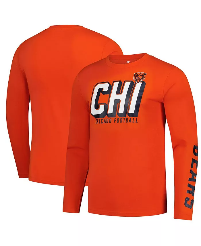 

Мужская оранжевая футболка с длинными рукавами Chicago Bears Fanatics