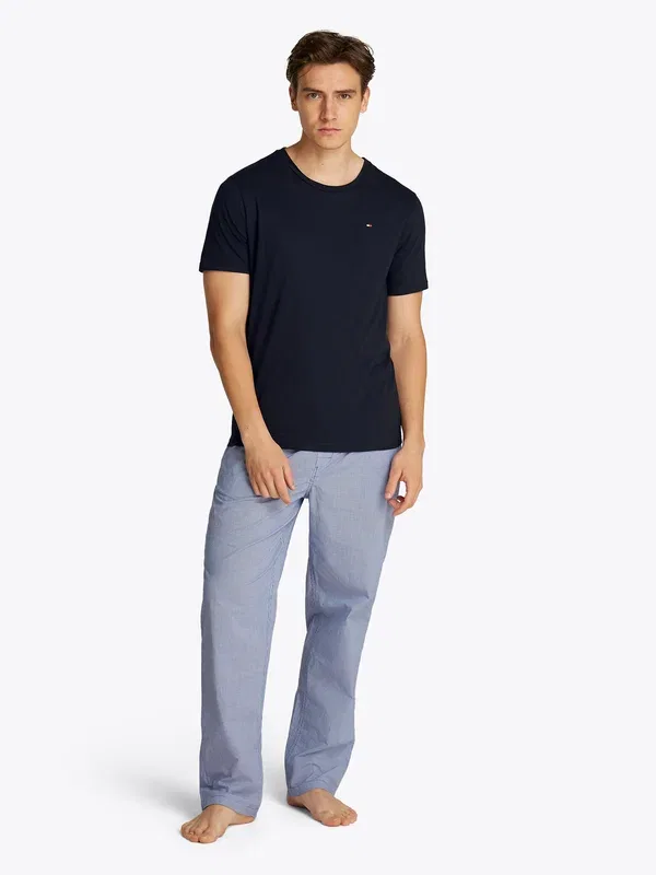 Футболка Tommy Hilfiger Signature ctn ess 3pack ss tee undershirt, небесно-голубой