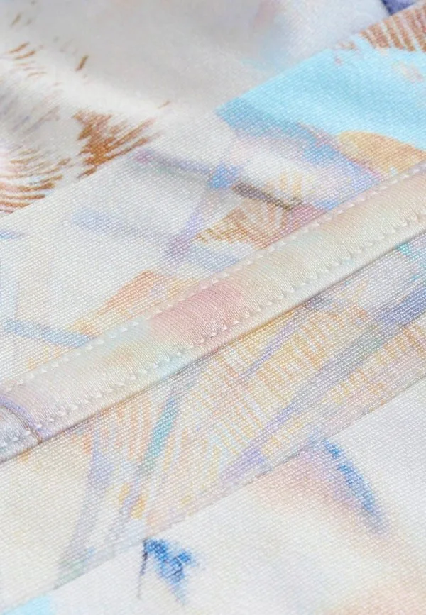 Купальник с глубоким вырезом в виде пятна загара Next, Pastel Blue Shell — фото 4