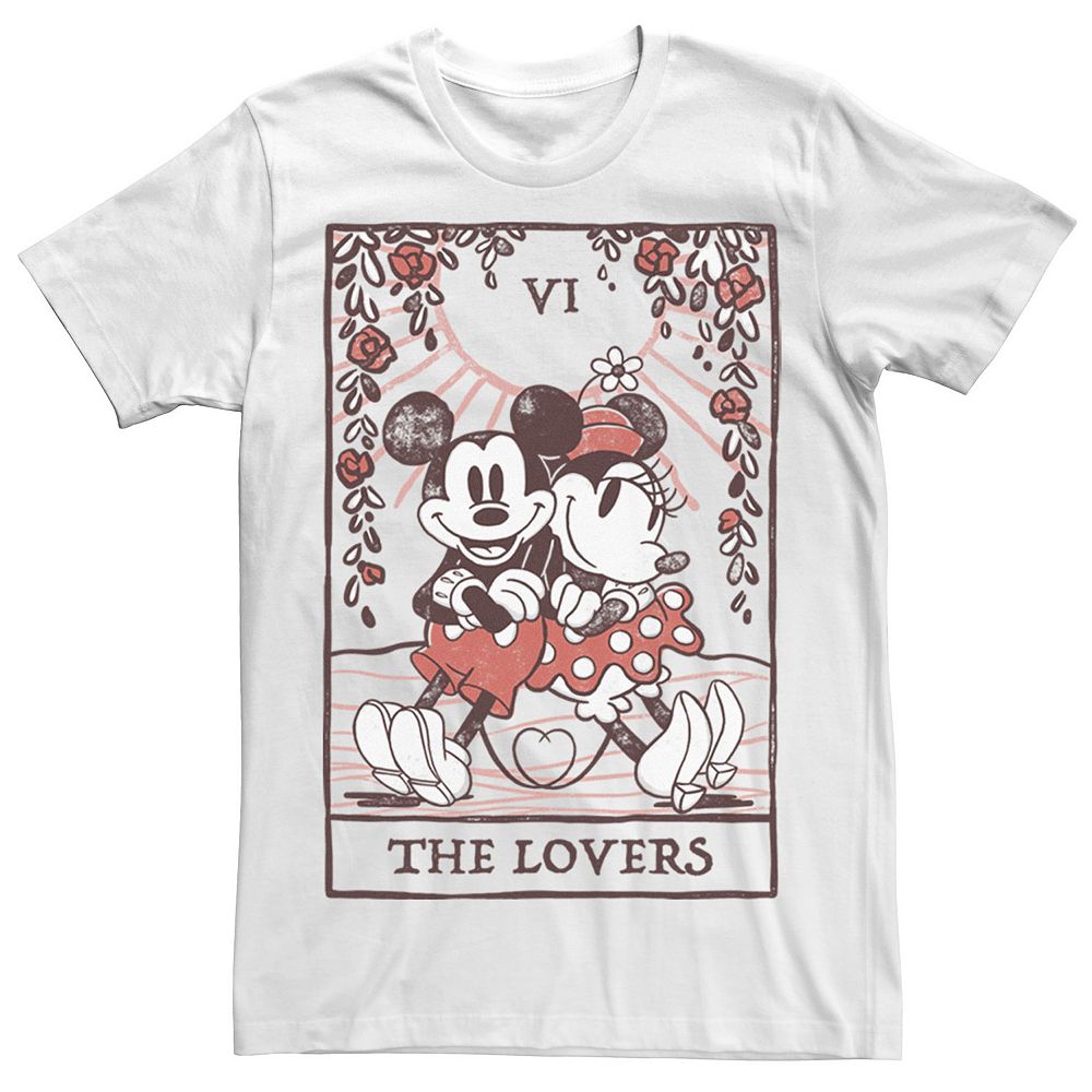 

Мужская футболка с картами Таро Disney's Mickey And Friends Mickey & Minnie Licensed Character, белый