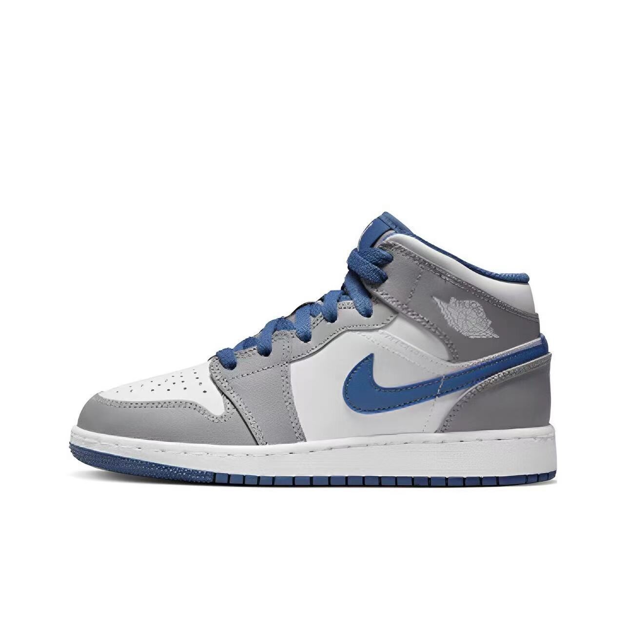 

Кроссовки Air JORDAN 1 Vintage Basketball Shoes Women's Mid-Top Blue Beige/Red