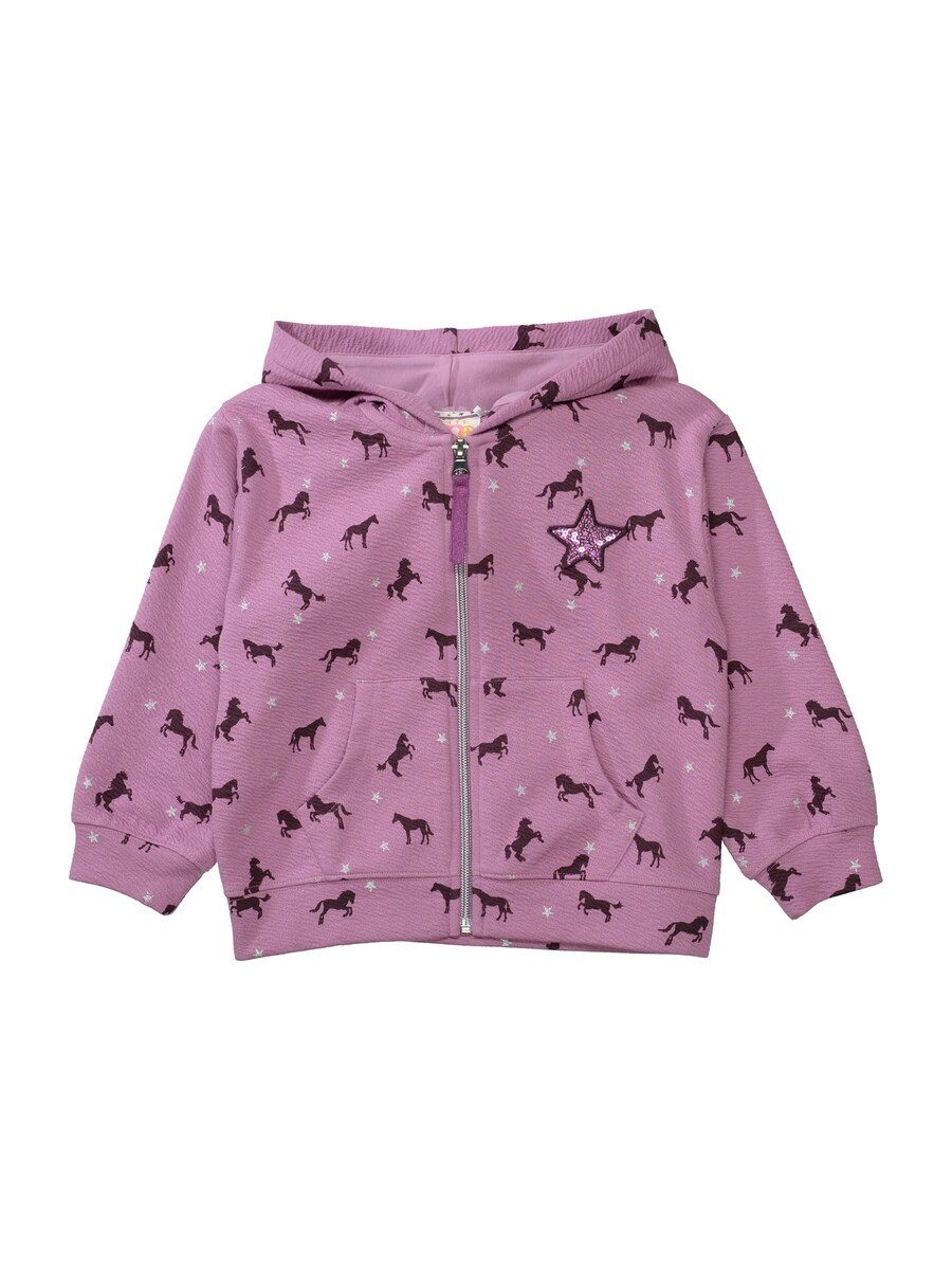 

Толстовка с капюшоном на молнии STACCATO, фиолетовый/баклажановый