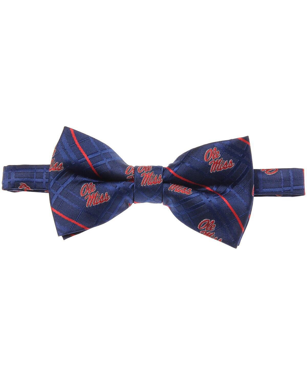 

Мужской синий оксфордский галстук-бабочка Ole Miss Rebels Eagles Wings